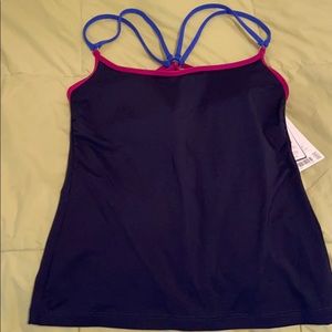 NWT Athleta Kapalua Bra Sized Tankini Dress Blue